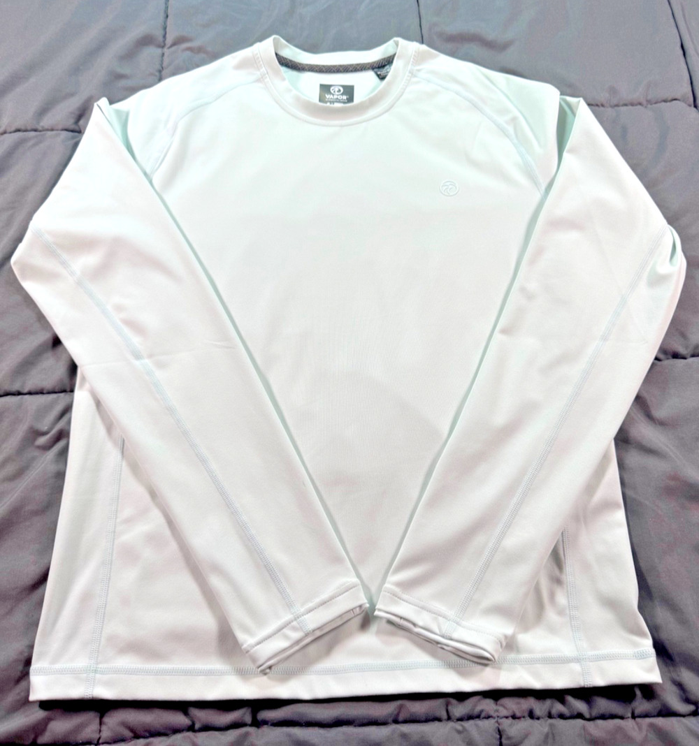 Vapor SOLAR BLOC Rashguard Swim Surf Men's Small Mint Green